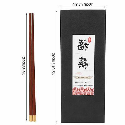 5 paires de baguettes style chinois en