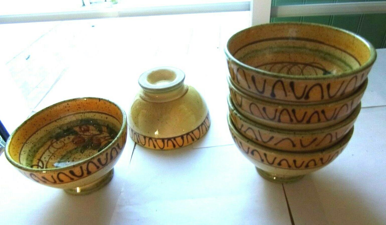 6 bols vaisselle provencale ceramique mb 611