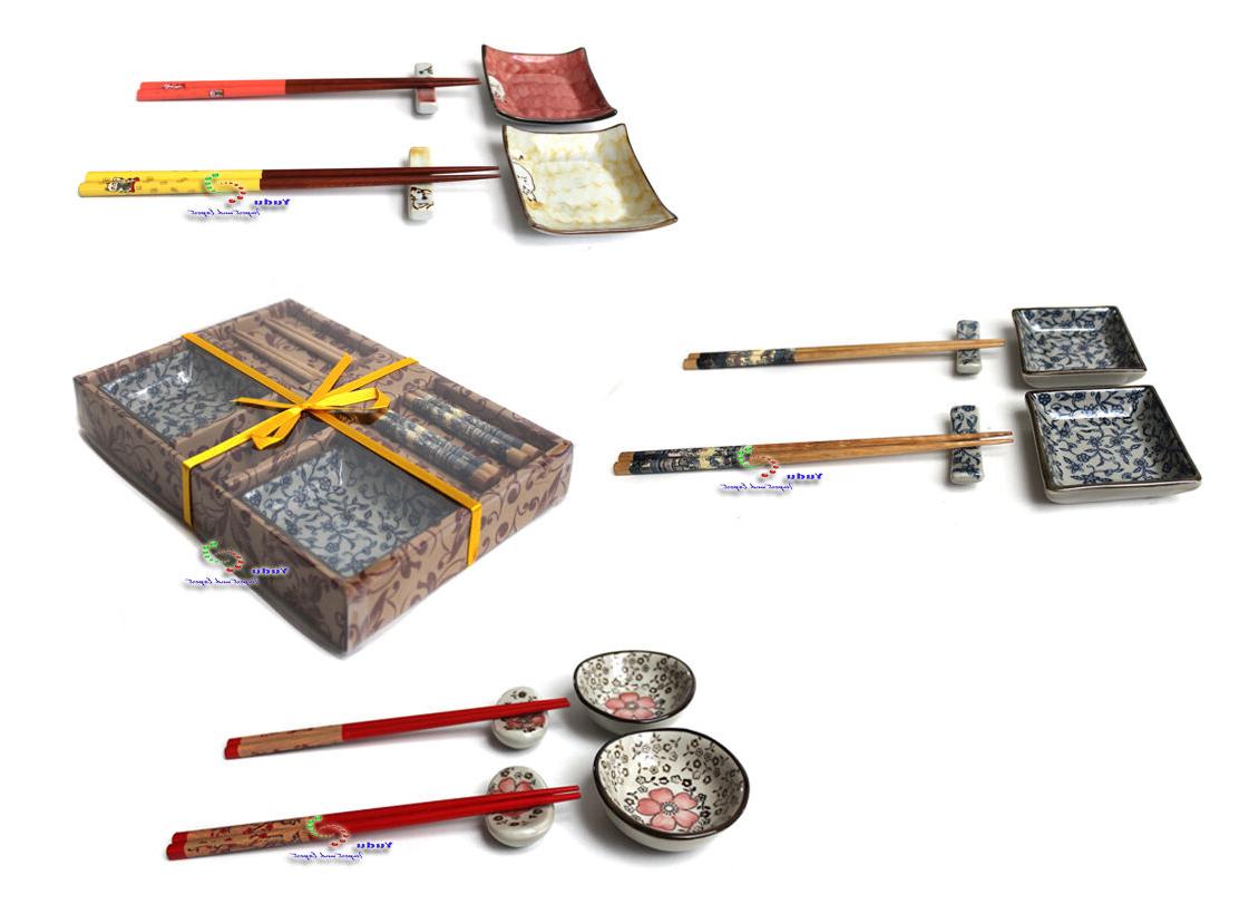 6 parties vaisselle set asie sushi service