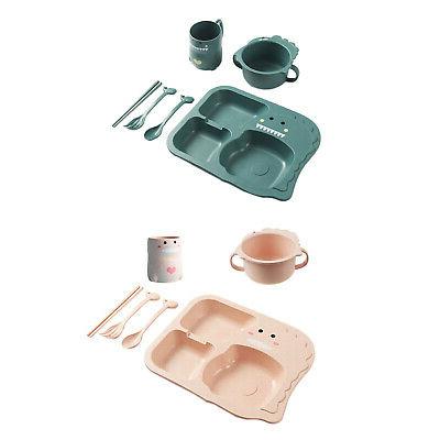 6 pcs bebe dinosaure vaisselle de bande