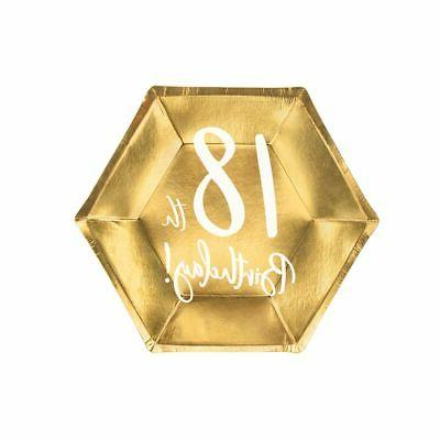 18 pieces plat vaisselle anniversaire 18 annees