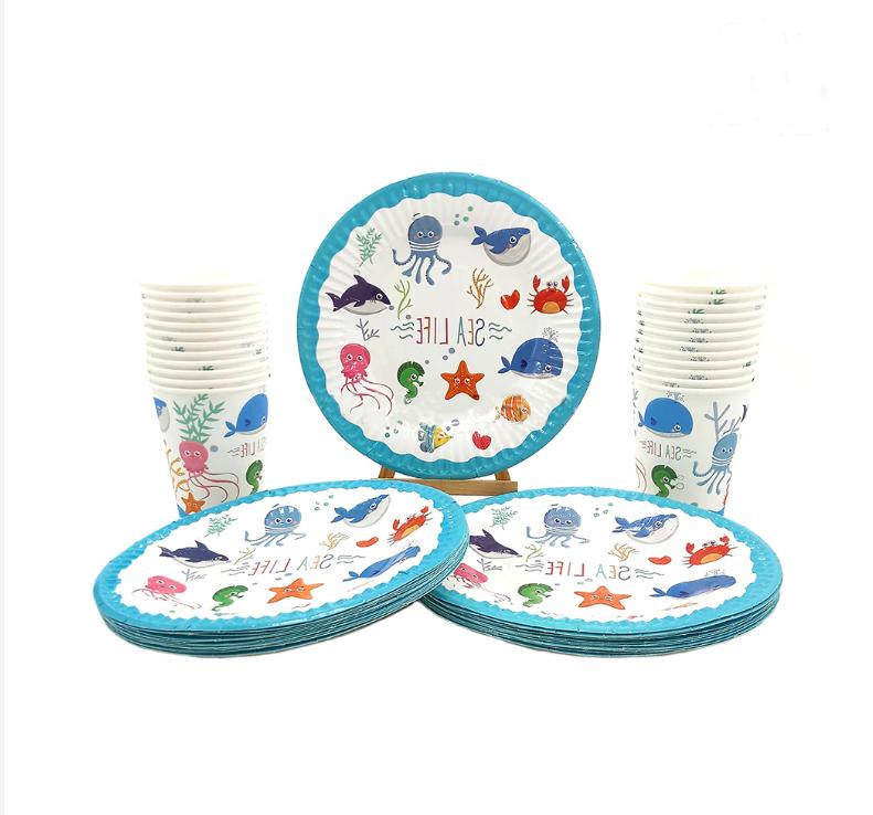 6 styles mer animaux enfant anniversaire fete