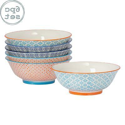6x ramen noodle soup bowl set japonais