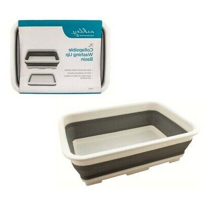 7l pliable vaisselle lavabo bol gris blanc