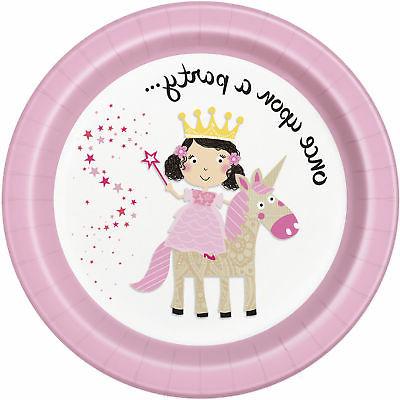 8 x rose princesse and licorne plaques