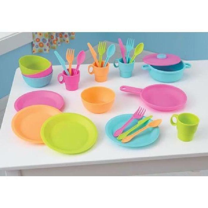 accessoire de dinette 27 pieces vaisselle couverts