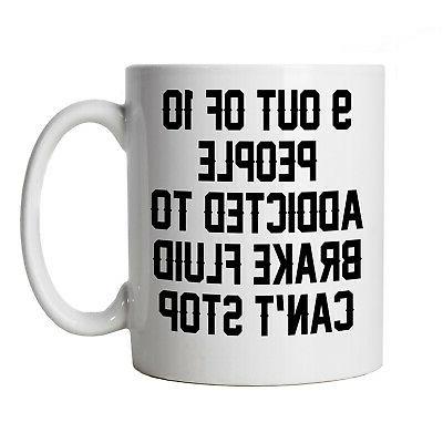 addicted pour frein fluide drole tasse motard