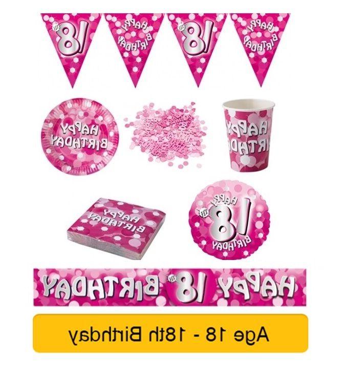 age 18 18th anniversaire rose sparkle fete