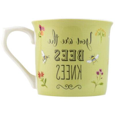anglais vaisselle co abeilles genoux tasse vert