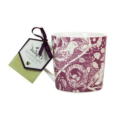 anglais vaisselle co artisan tasse merle woodcut