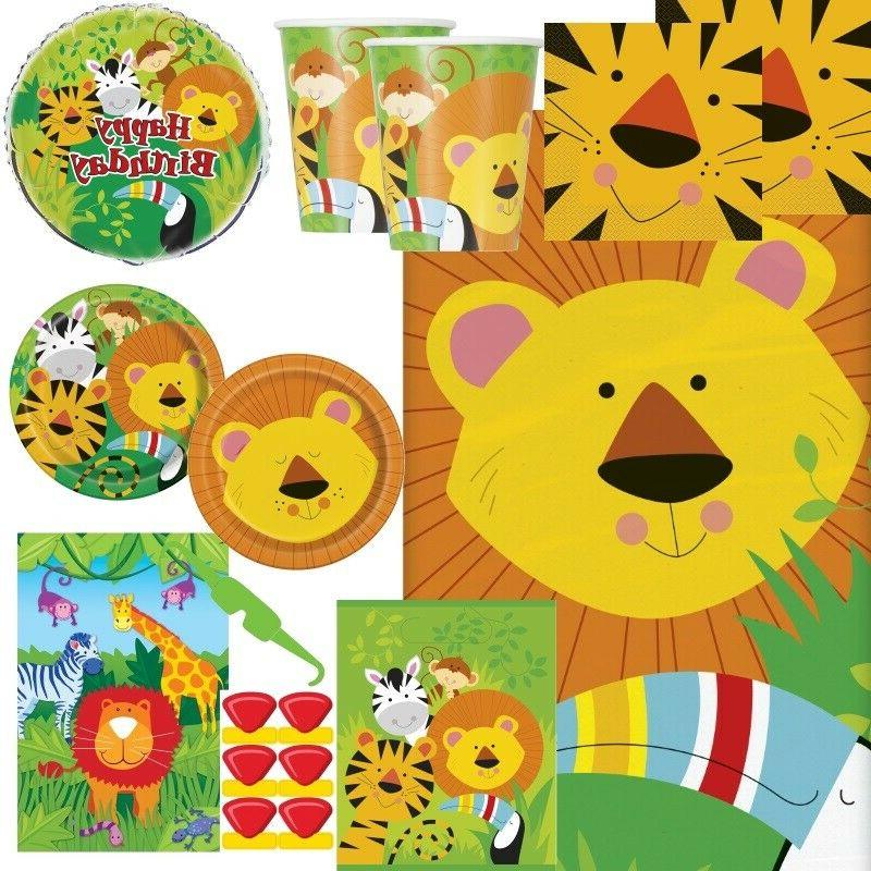 animal jungle fete fournitures vaisselle ballons