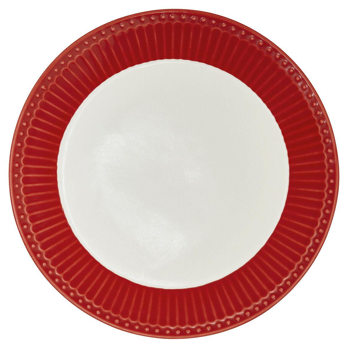 assiette alice rouge 23 cm cuisine everyday