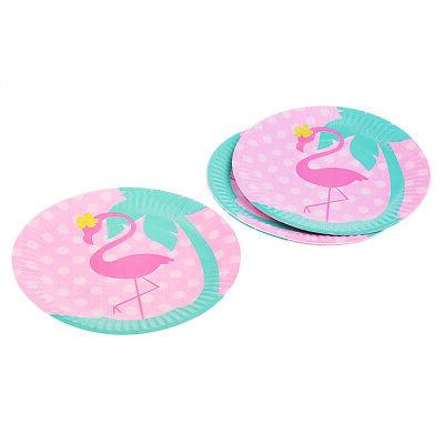 assiette flamant vaisselle moderne bricolage cuisine jetable