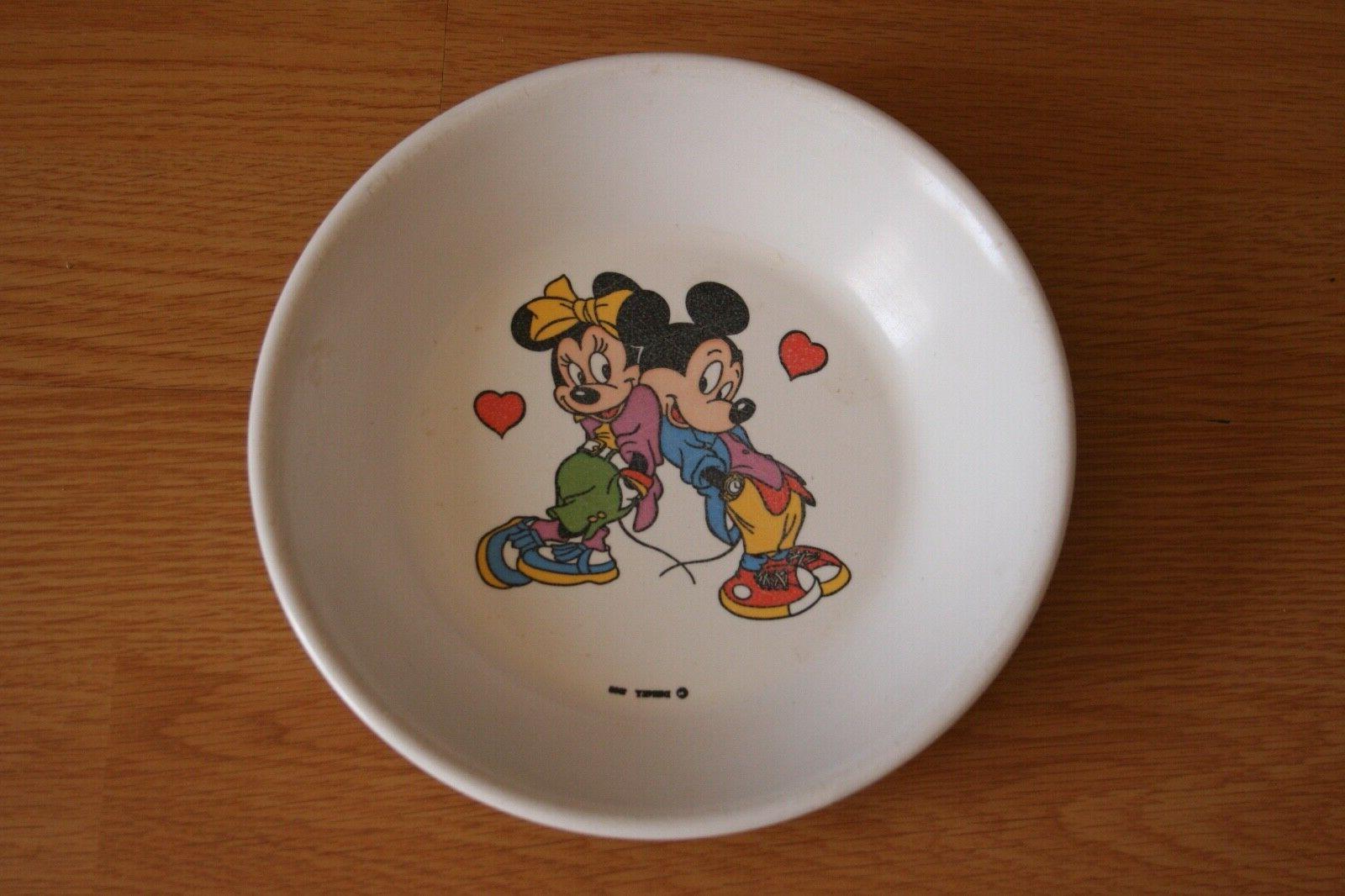 assiette plastorex disney mickey and minnie vintage