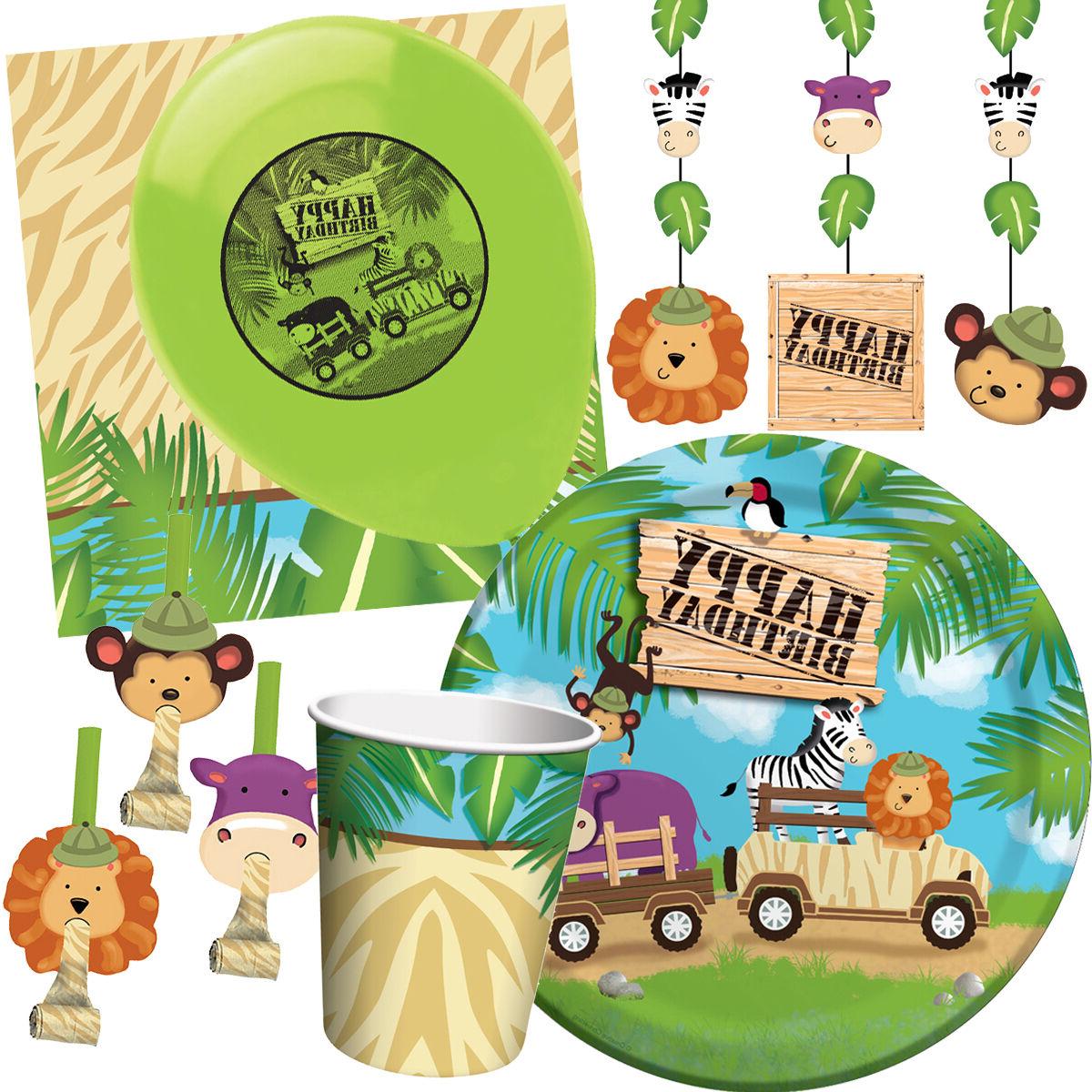 aventure safari anniversaire fete gamme jungle animaux