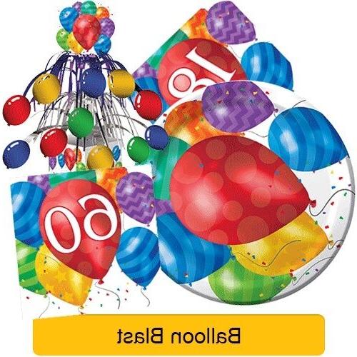 ballon explosion anniversaire fete gamme vaisselle bandeaux