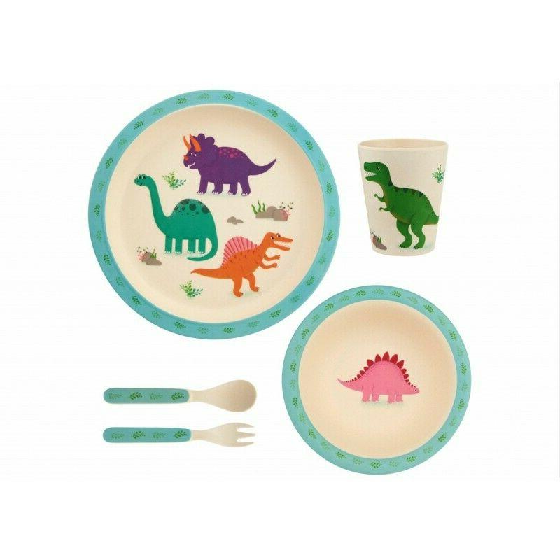 barbacado coffret repas enfant 5 pieces dinosaures