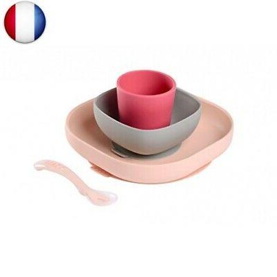 beaba set vaisselle silicone assiette et bol