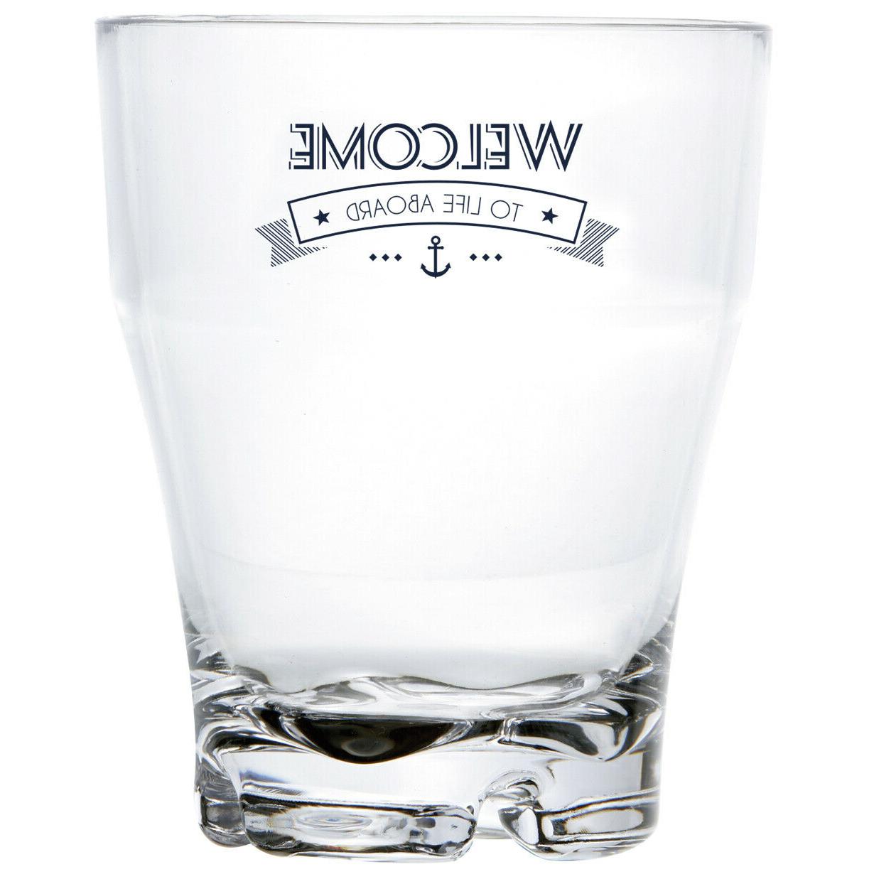 bienvenue verre d eau incassable polycarbonate camping