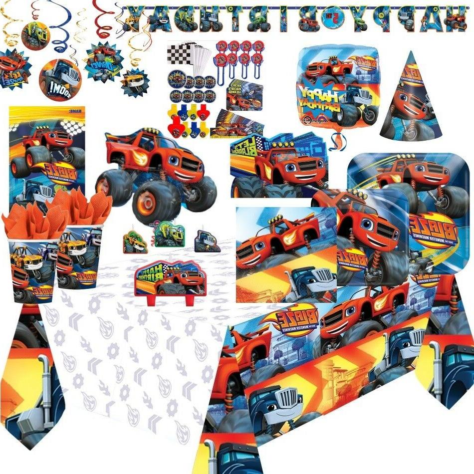 blaze et monster machines fete vaisselle decorations
