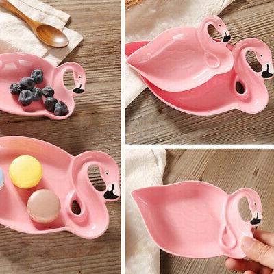 blesiya flamingo vaisselle en ceramique assiette fruit
