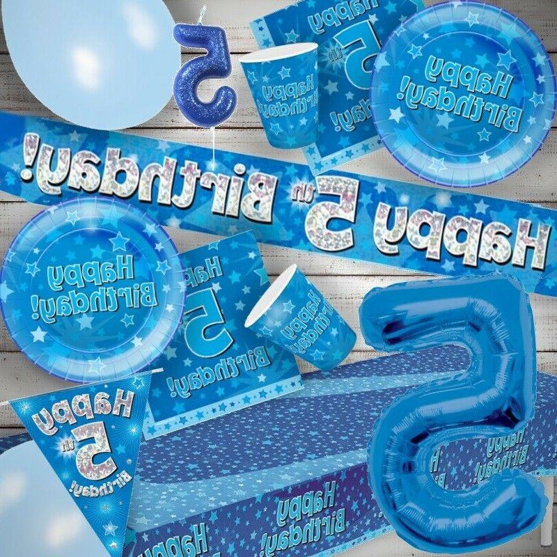 bleu and argent etoile 5th anniversaire fete