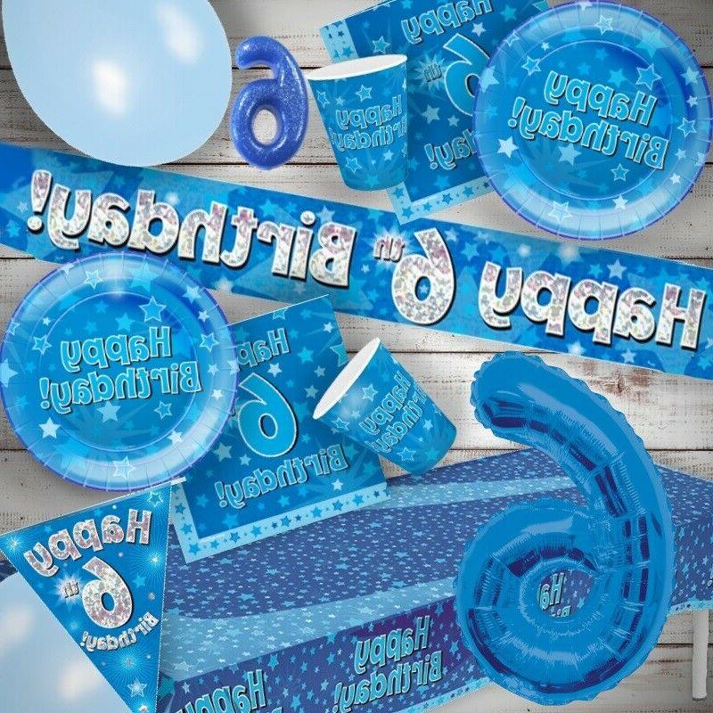 bleu and argent etoile 6th anniversaire fete