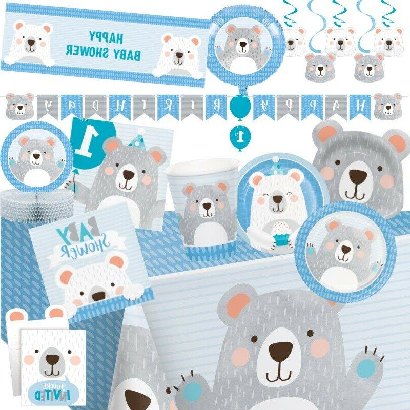 bleu ours anniversaire et fete naissance bebe