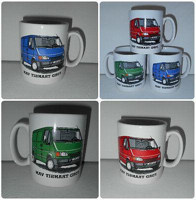bn ford transit van tasse bleu rouge