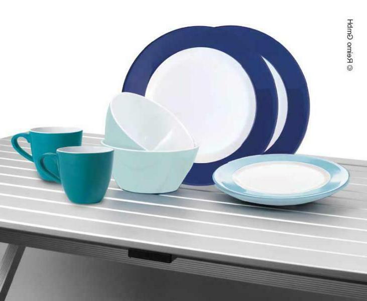 camping service de table melamine harmonie 16