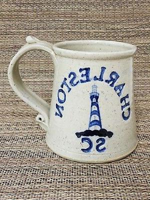 charleston sud caroline pottery phare bleu fleur