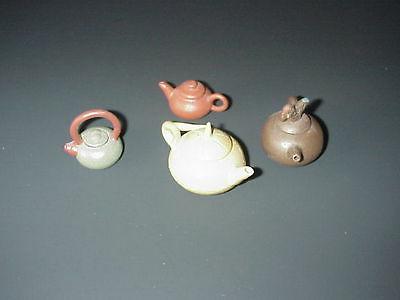 chinois clay theieres miniature ensemble 4 main