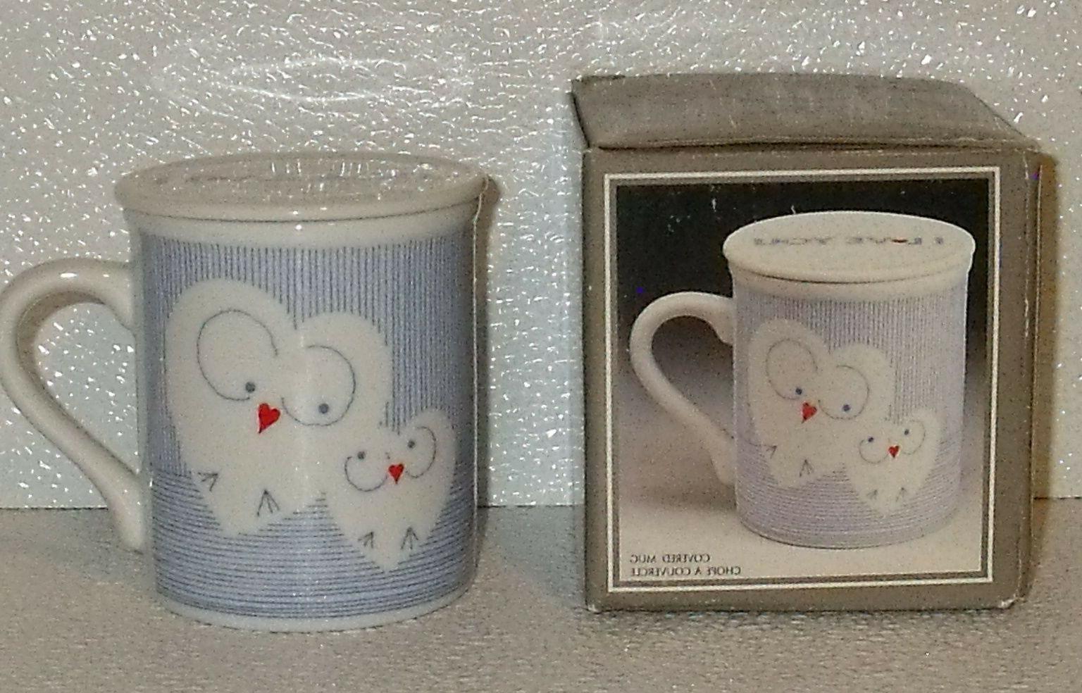 chouette tasse mug couvert recouvert par neuf