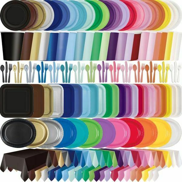 colore vaisselles de fete jetable d anniversaire