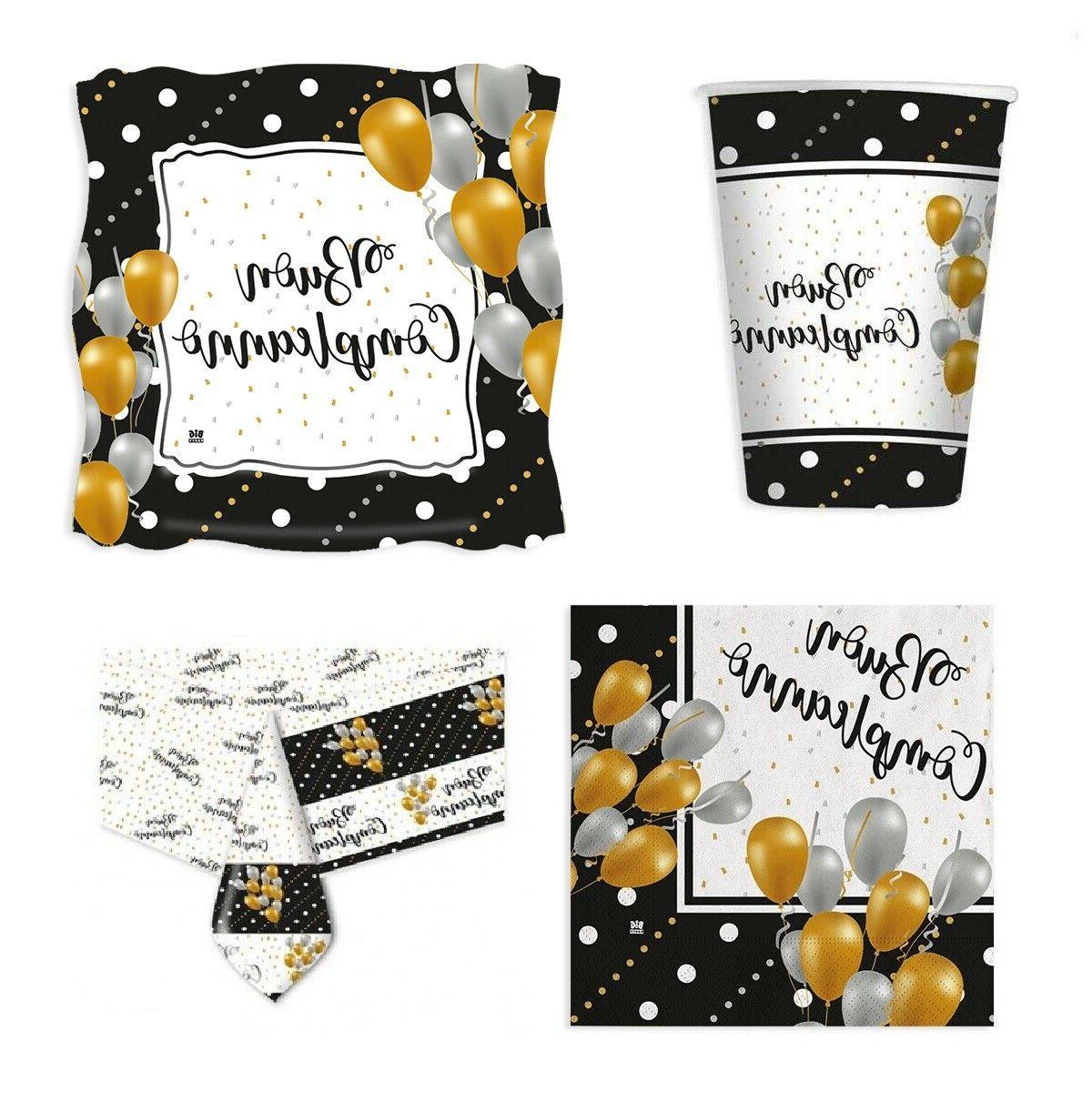 compleanno vaisselle lunettes serviettes de table chiffon