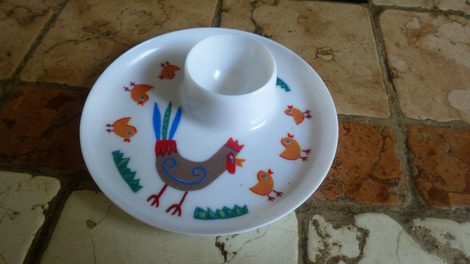 coquetier en plastique melamine melstar vintage annees