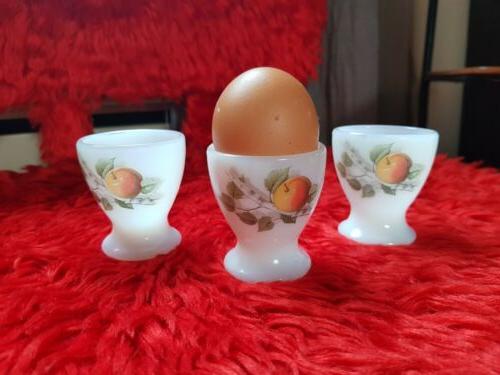 coquetier vintage arcopal decor pomme cuisine oeuf