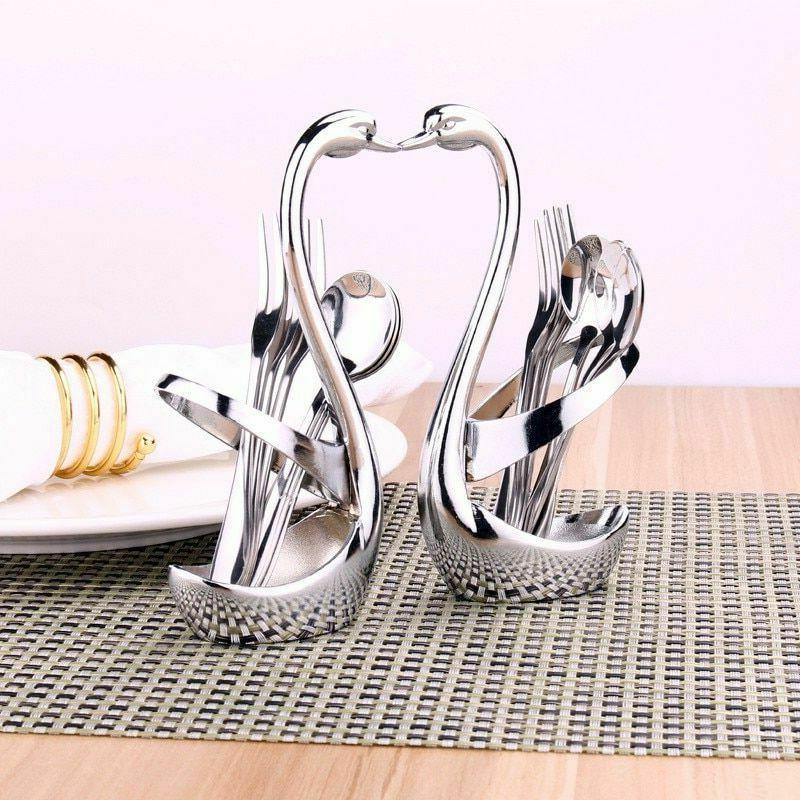 cygne vaisselle support mariage decoration jeux argent