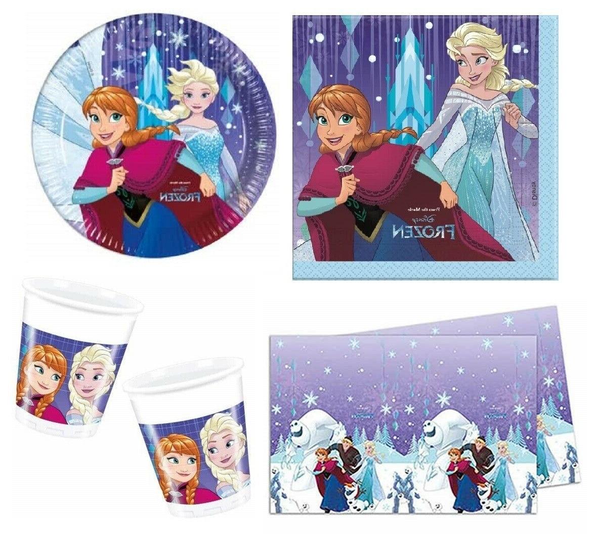 disney frozen flocons anniversaire fete gamme vaisselle