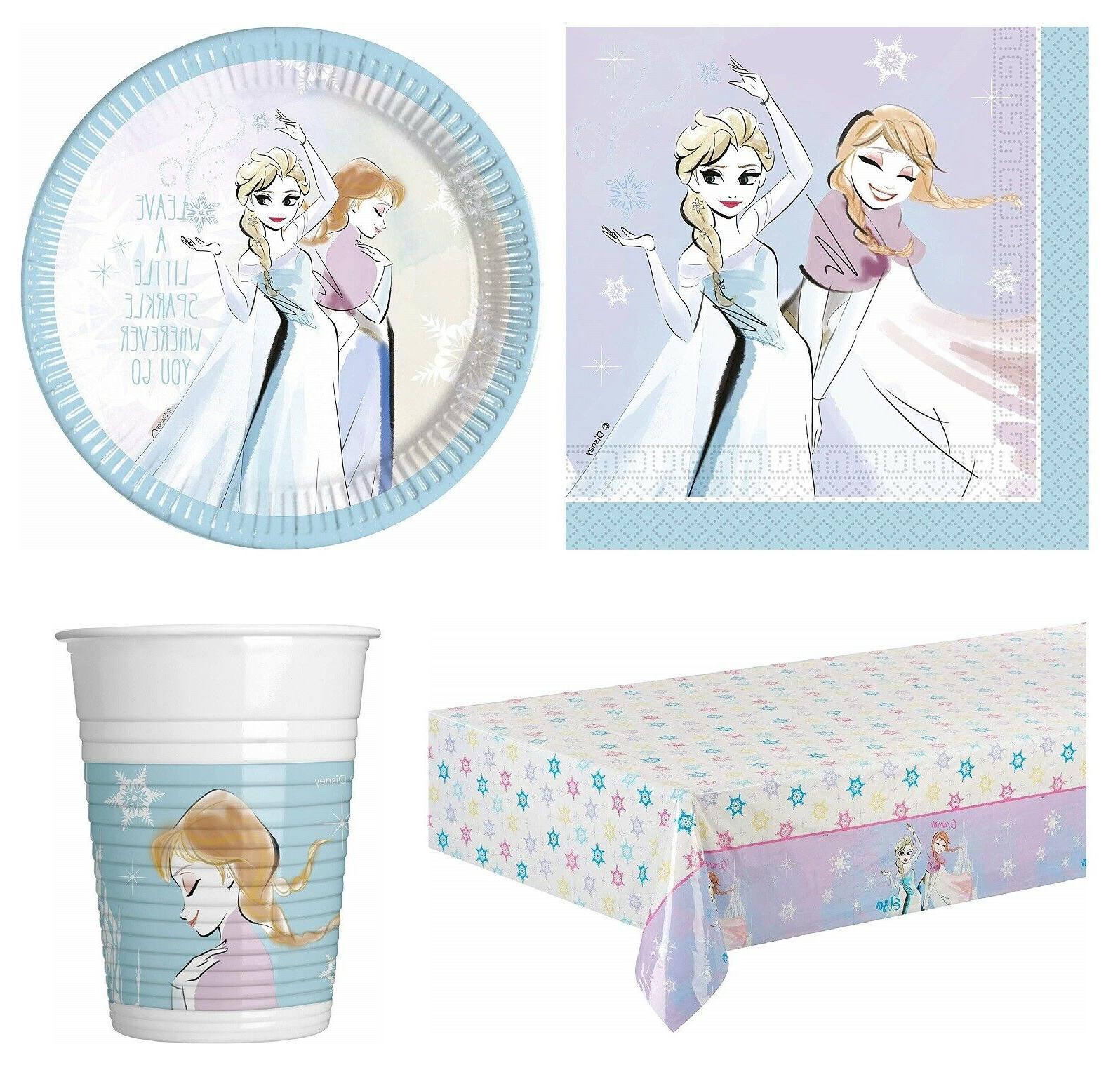 disney frozen sparkle anniversaire fete gamme vaisselle
