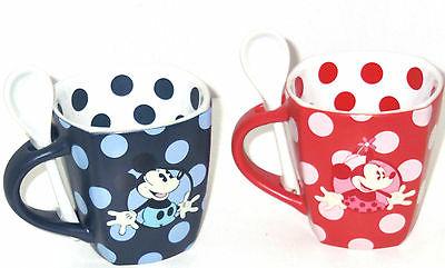 disney mickey minnie mouse cafe tasse cuillere