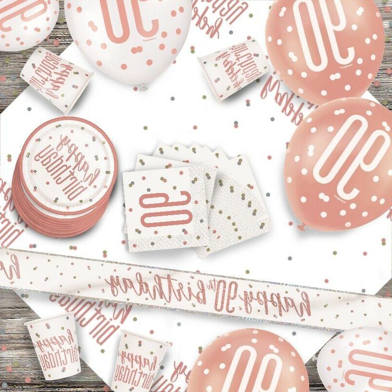 dore rose paillete 90th anniversaire fete fournitures