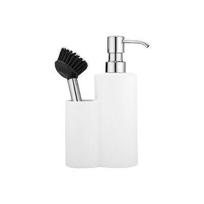 doux blanc mat distributeur de savon et