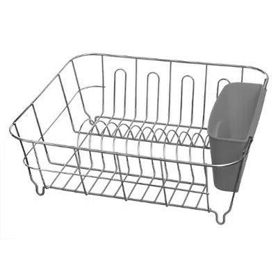 egouttoir a vaisselle metal colore 36cm gris