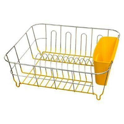 egouttoir a vaisselle metal colore 36cm jaune