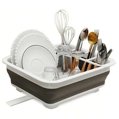 egouttoir a vaisselle pliable rangement 2 niveaux