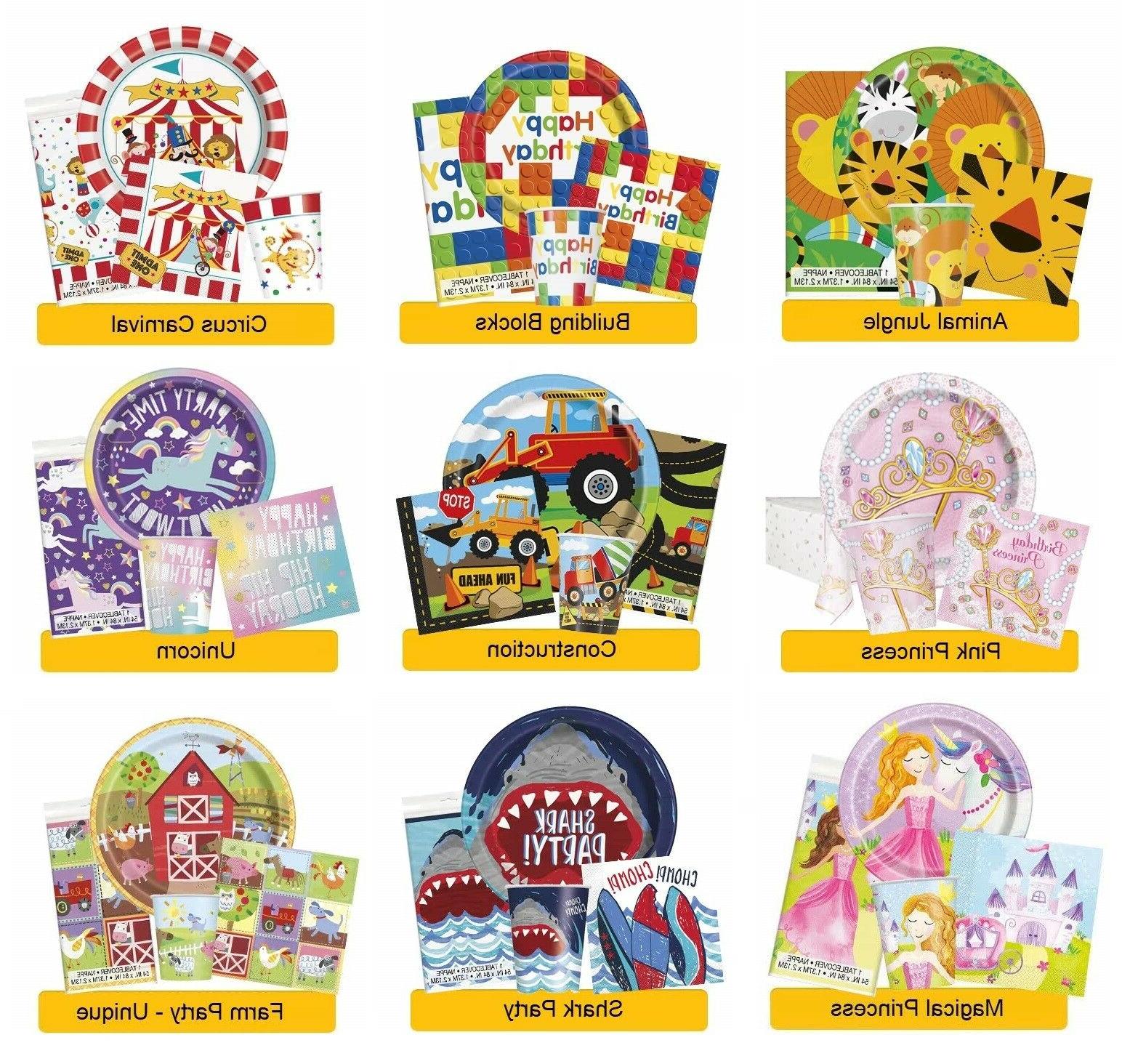 enfants anniversaire fete gammes vaisselle banniere ballons