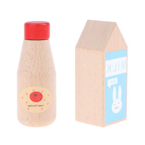 enfants ketchup en bois et bouteille de