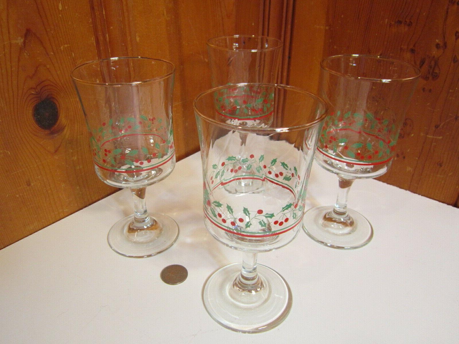 ensemble de 4 vacances noel verre transparent