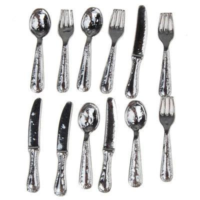 ensemble de vaisselle miniature en acier inoxydable